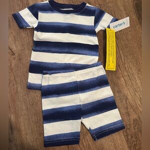 NEW Carters 18 month pajama summer set shorts & short sleeve